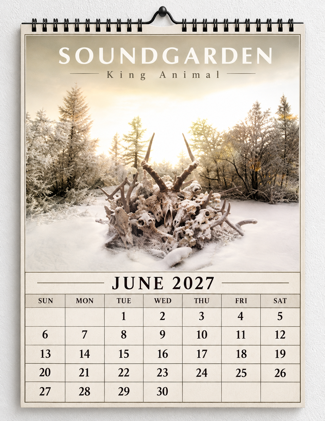 2027 Soundgarden Album Covers Wall Calendar - Spiral Bound Vintage Alternative Metal Collector's Calendar - Unique Christmas Stocking Stuffer & Birthday Gift