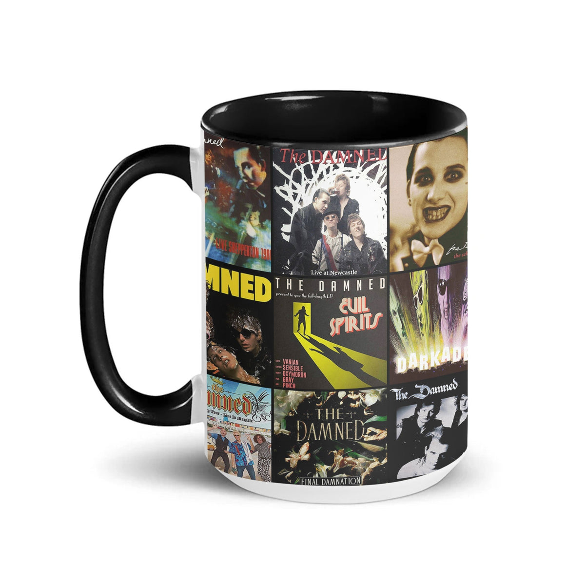 The Damned Accent Mug – Punk & Goth Rock Album Cover Collage Gift