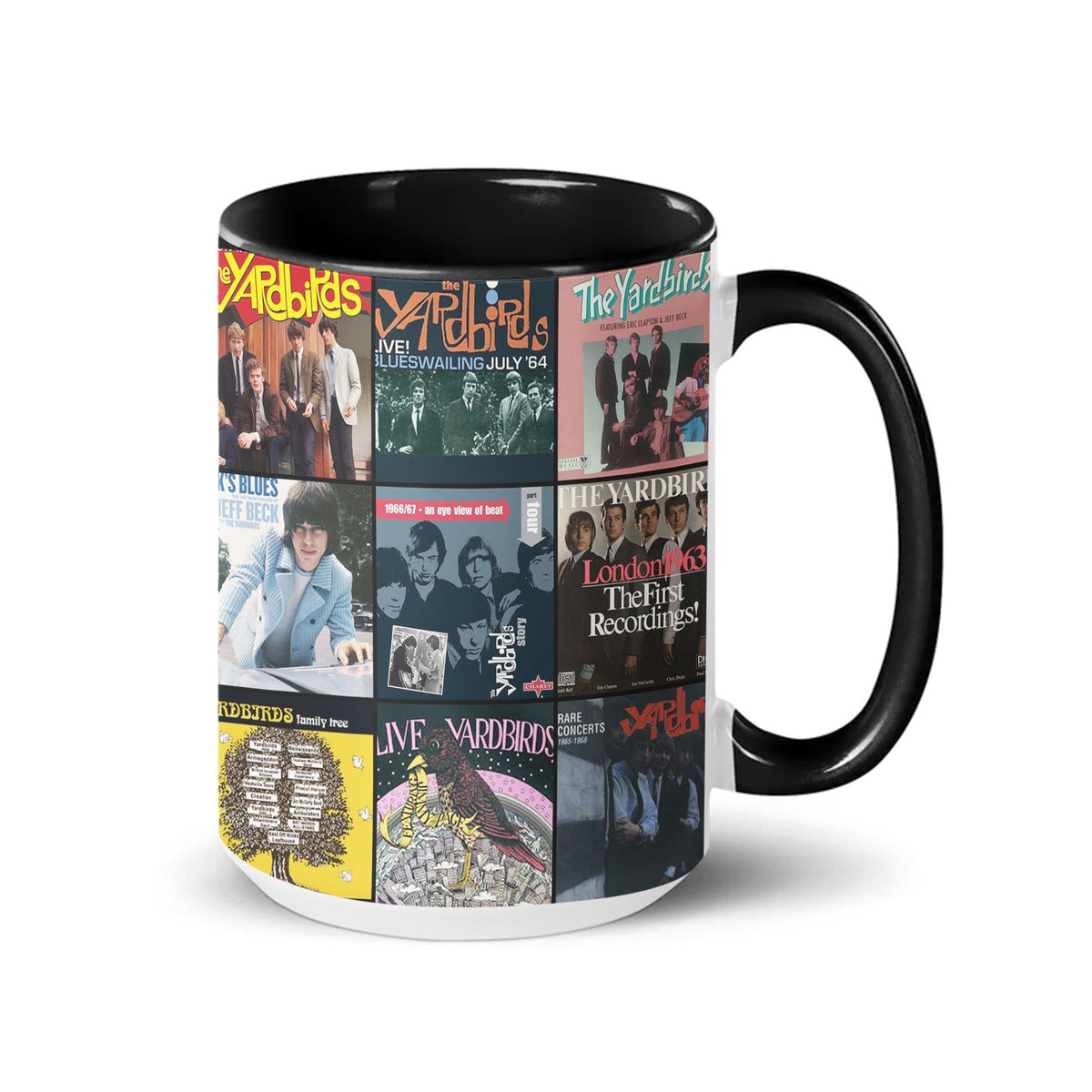 The Yardbirds Accent Mug – Classic Album Cover Collage Tribute