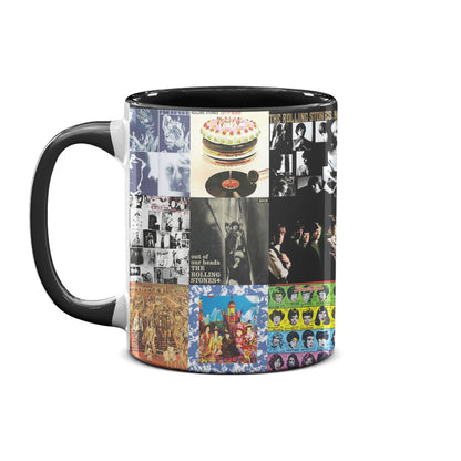 The Rolling Stones Accent Mug – Classic Album Cover Collage Gift
