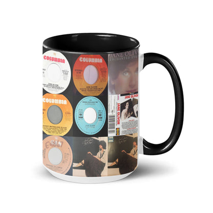 Jane Olivor Accent Mug – Timeless Vocal Elegance Album Collage Gift