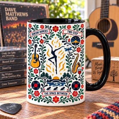Dave Matthews Band Nordic Folk Mug, Crash Into Me Satellite Ants Marching Coffee Cup, DMB Music Lover Gift