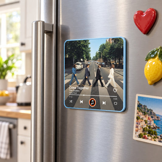 Custom Music Player Fridge Magnet, The Beatles Album Cover Acrylic Magnet