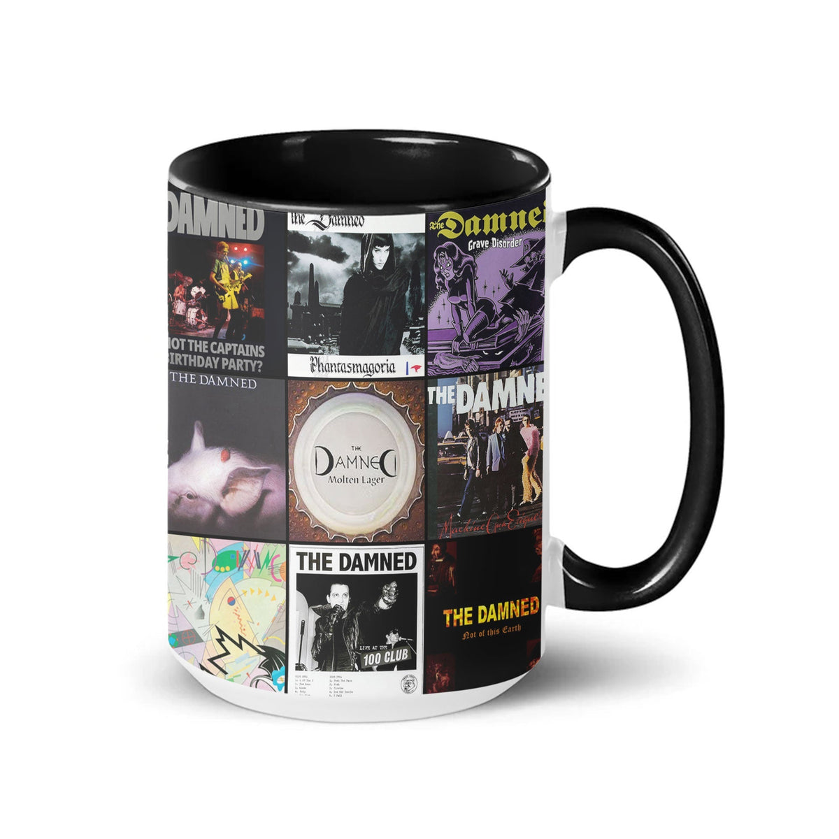 The Damned Accent Mug – Punk & Goth Rock Album Cover Collage Gift