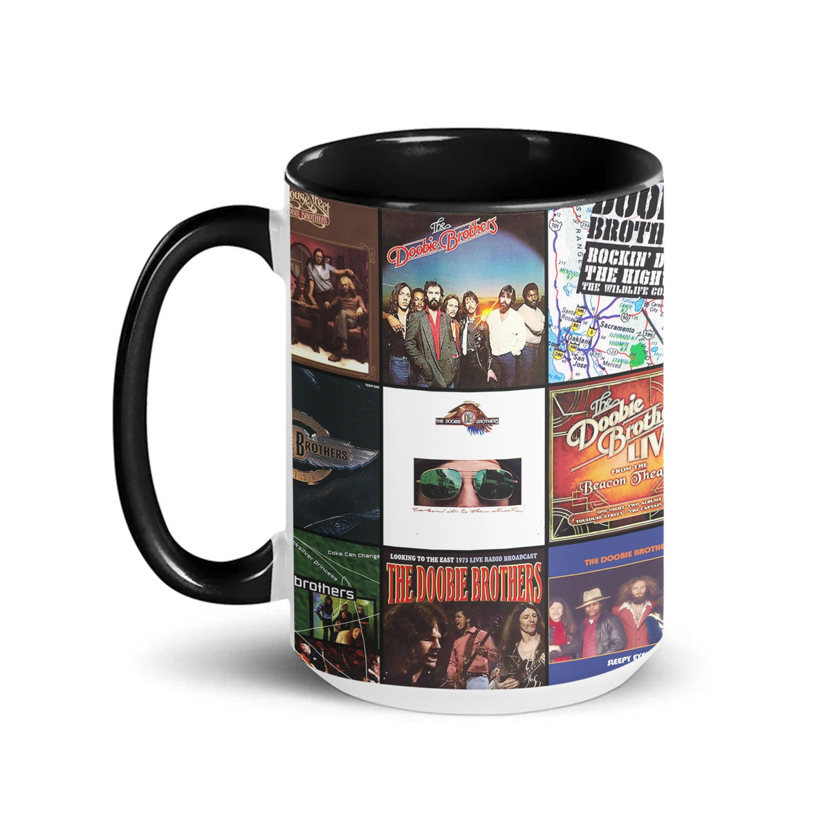 The Doobie Brothers Accent Mug – Classic Rock Album Collage Tribute