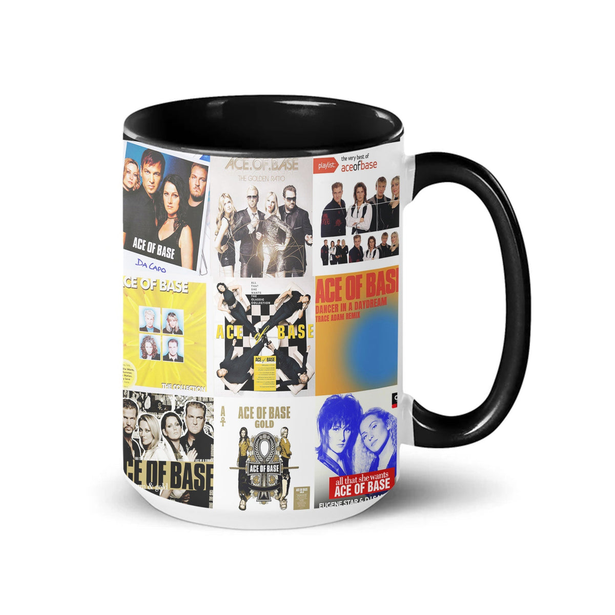 Ace of Base Accent Mug – Iconic Pop Classics Album Collage Gift