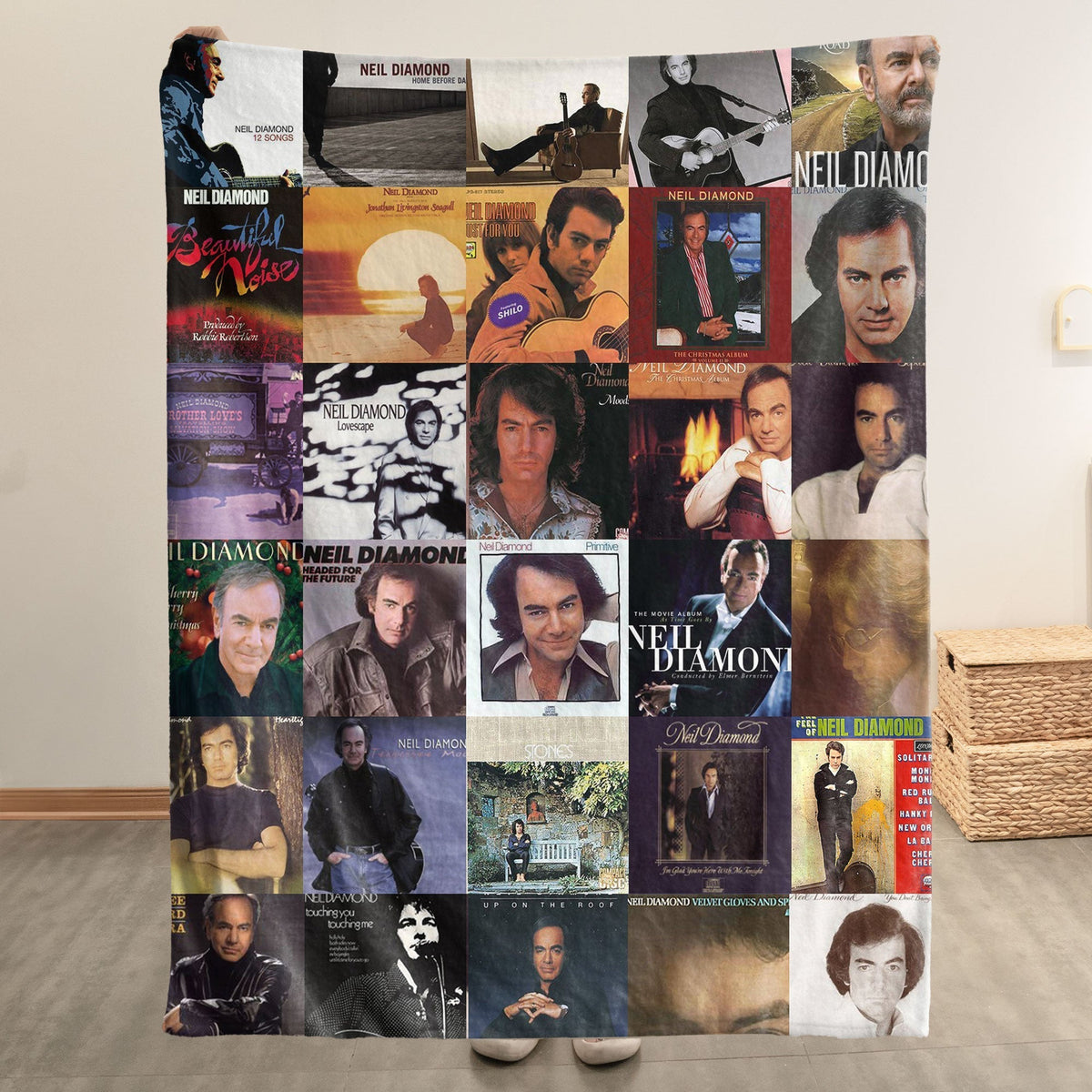 Neil Diamond Sherpa Blanket – A Cozy Tribute to a Musical Icon
