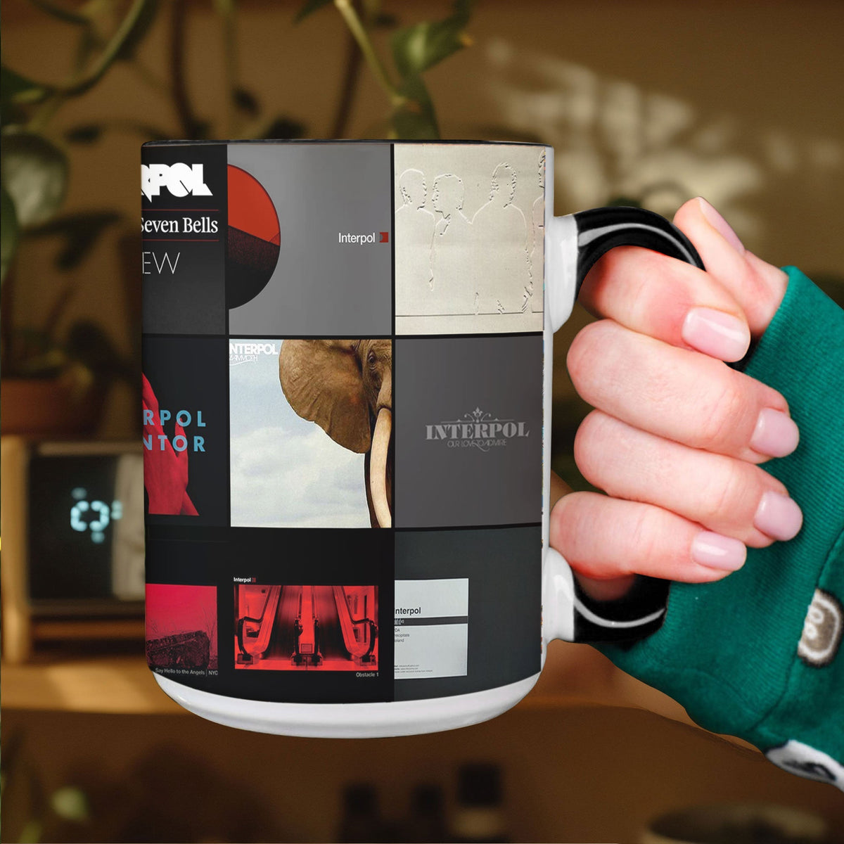 Interpol Accent Mug – Alternative Rock Album Cover Collage Gift