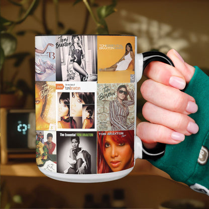Toni Braxton Accent Mug – R&B Icon Album Cover Collage Gift