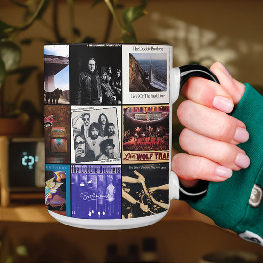 The Doobie Brothers Accent Mug – Classic Rock Album Collage Tribute