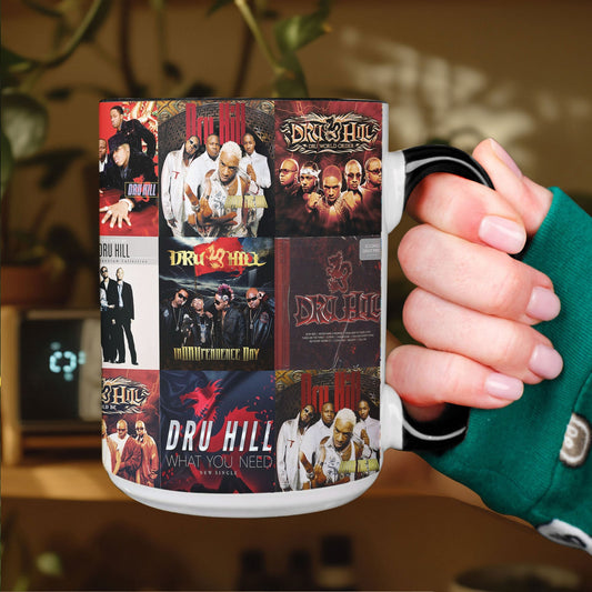 Dru Hill Accent Mug – R&B Legends Album Cover Collage Gift