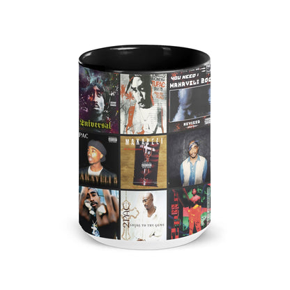 2Pac Accent Mug – Iconic Album Cover Collage Gift
