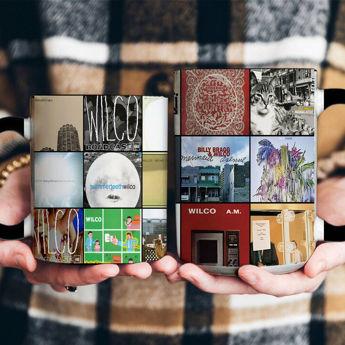 Wilco Accent Mug – Indie Rock Album Art Collage Gift