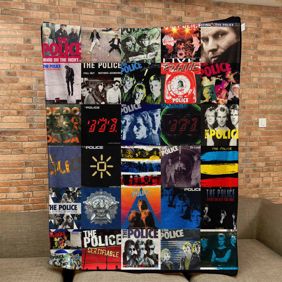 The Police Sherpa Blanket – A Tribute to Timeless New Wave Icons