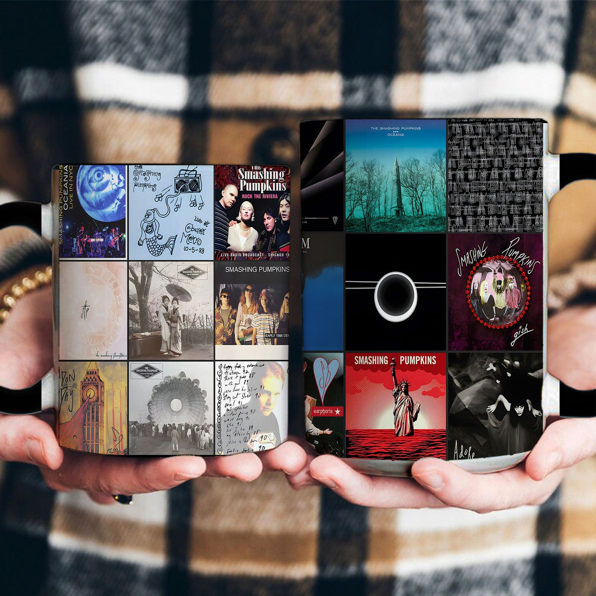 The Smashing Pumpkins Accent Mug – Iconic Album Art Collage Gift