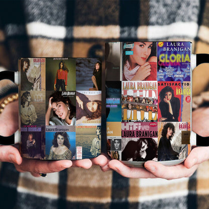 Laura Branigan Accent Mug – Timeless Pop Icon Album Collage Gift