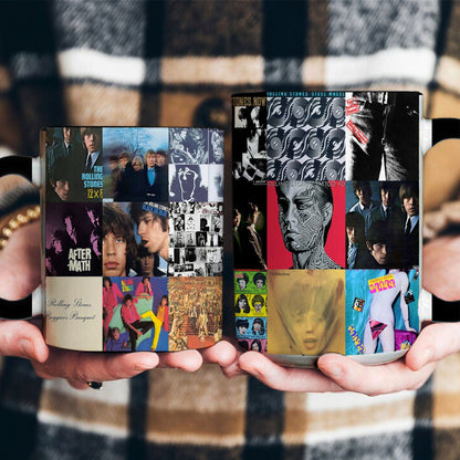 The Rolling Stones Accent Mug – Classic Album Cover Collage Gift