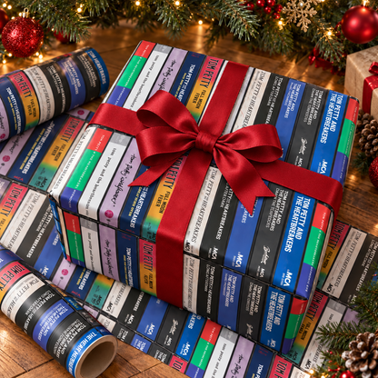 Tom Petty Cassette Spines Wrapping Paper - Heartbreakers Vintage Audio Tape Rock Gift Wrap