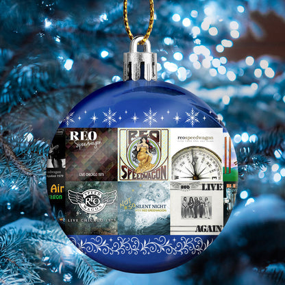REO Speedwagon Ball Ornament – Rockin’ the Holidays with Timeless Hits