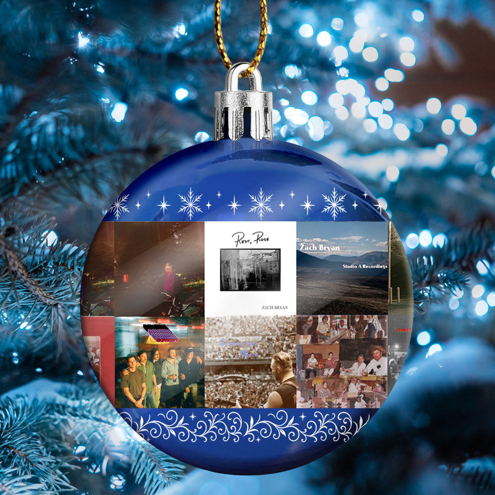 Zach Bryan Ball Ornament – Heartfelt Country Spirit for the Holidays