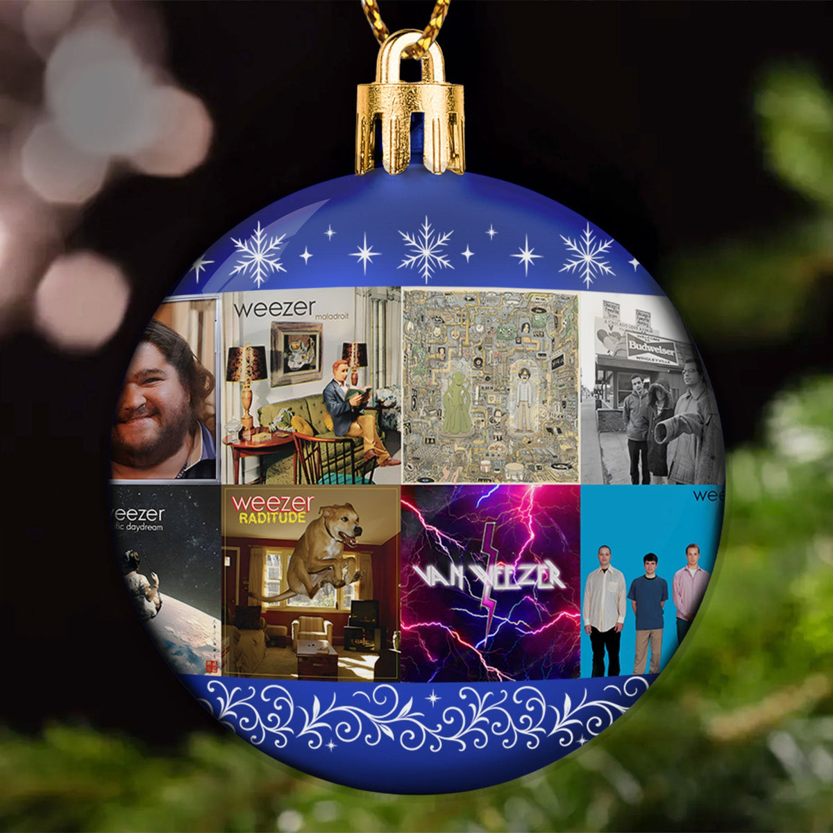 Weezer Ball Ornament – Alternative Rock Legends