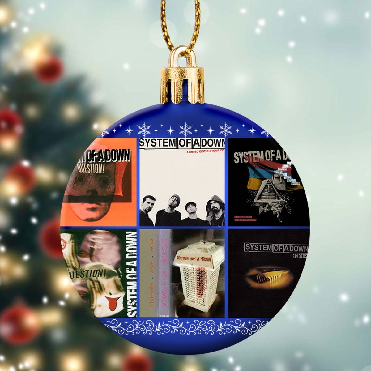 System Of A Down Ball Ornament – A Heavy Metal Masterpiece for Your Tree