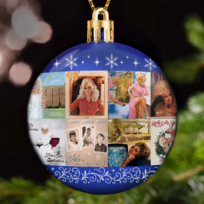 Dolly Parton Ball Ornament – A Sparkling Tribute to Country Grace and Christmas Joy