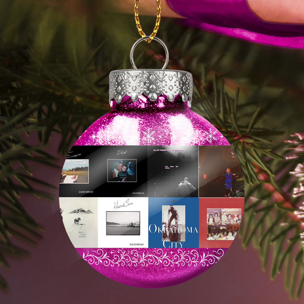 Zach Bryan Ball Ornament – Heartfelt Country Spirit for the Holidays
