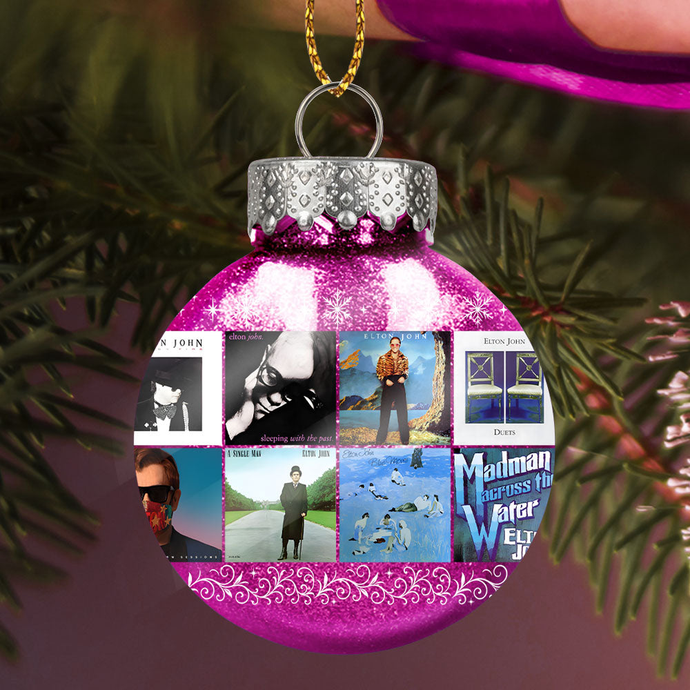 Elton John Ball Ornament – A Sparkling Tribute to Timeless Tunes