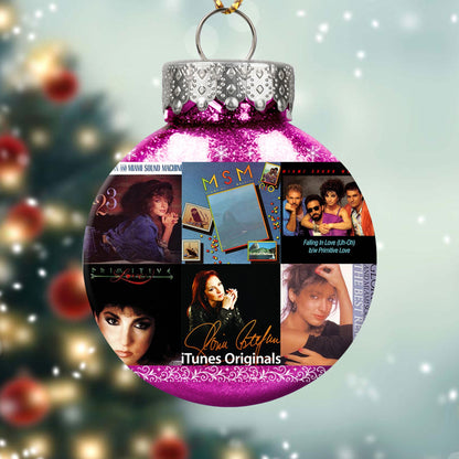 Gloria Estefan & Miami Sound Machine Album Collage Ornament – Latin Pop Christmas Decoration