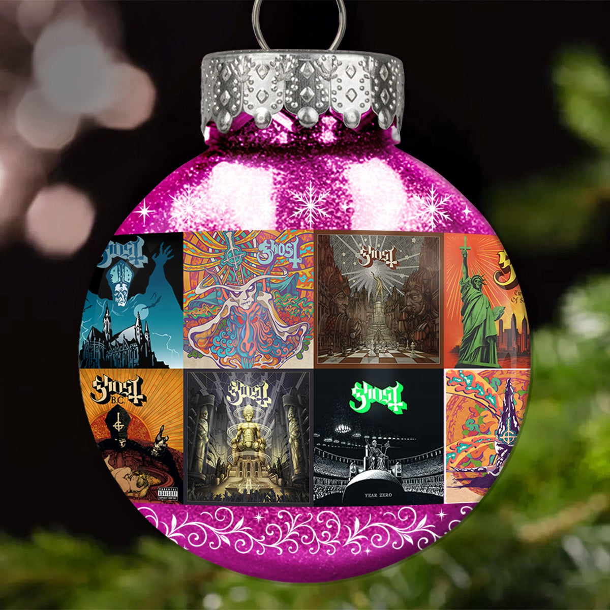Ghost Ball Ornament – Theatrical Metal Spirit