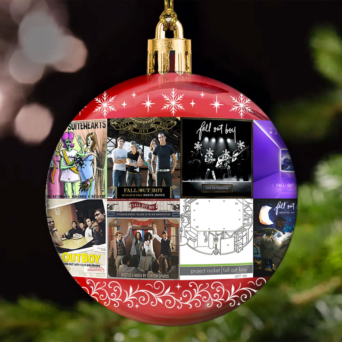 Fall Out Boy Ball Ornament – Pop Punk Energy Collection