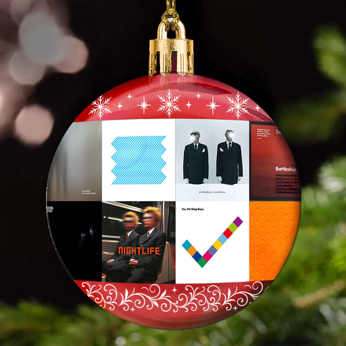 Pet Shop Boys Ball Ornament – A Stylish Christmas Gift for Music Lovers
