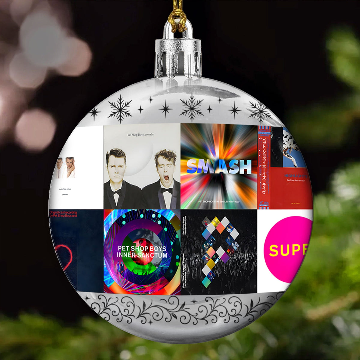 Pet Shop Boys Ball Ornament – A Stylish Christmas Gift for Music Lovers