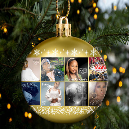 Mary J. Blige Ball Ornament – The Queen of Hip-Hop Soul