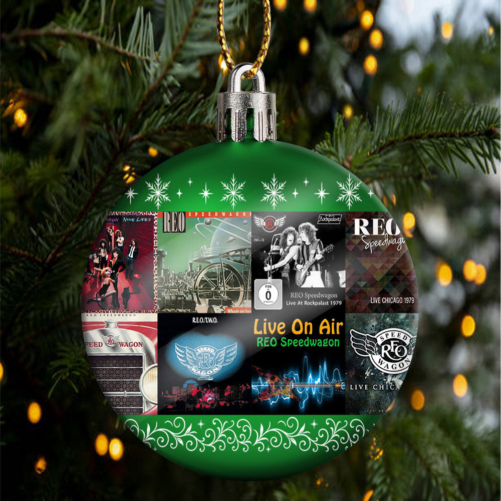 REO Speedwagon Ball Ornament – Rockin’ the Holidays with Timeless Hits