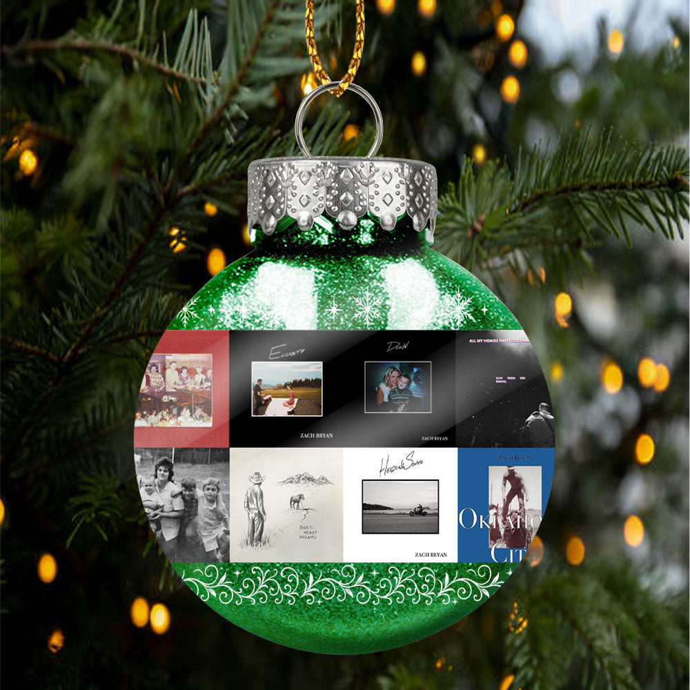 Zach Bryan Ball Ornament – Heartfelt Country Spirit for the Holidays