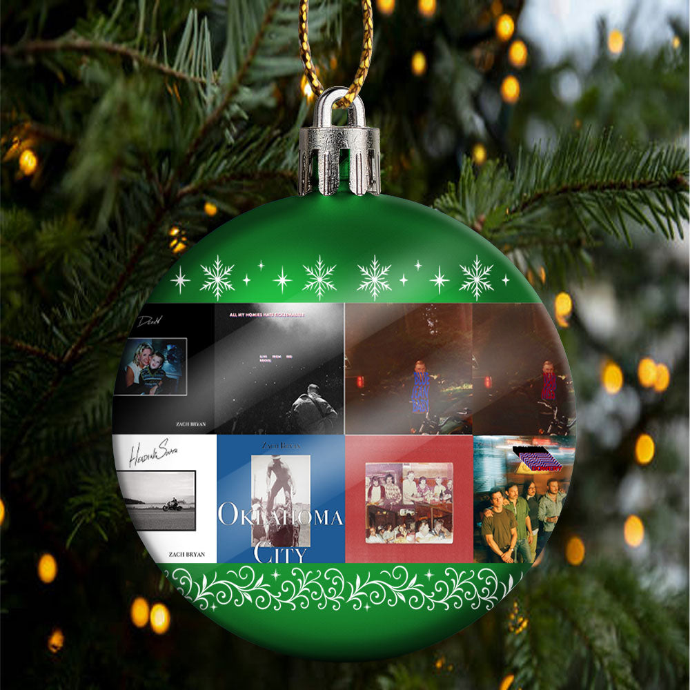 Zach Bryan Ball Ornament – Heartfelt Country Spirit for the Holidays