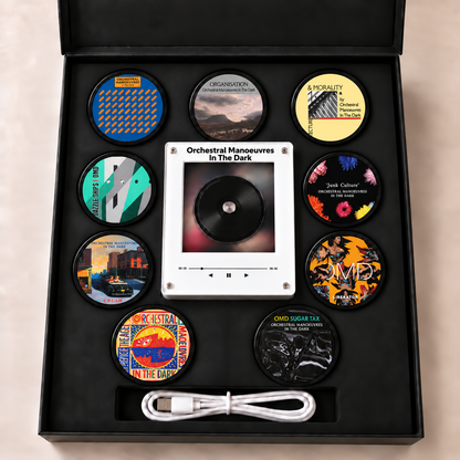 Orchestral Manoeuvres In The Dark MagTune Mini CD Player Light - Premium OMD Synthpop Merchandise, Architecture & Morality LED Night Light Gift