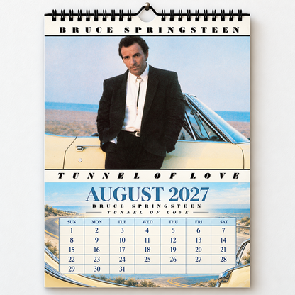 Bruce Springsteen 2027 Album Cover Calendar - Classic Art Wall Planner, Music Keepsake Fan Gift