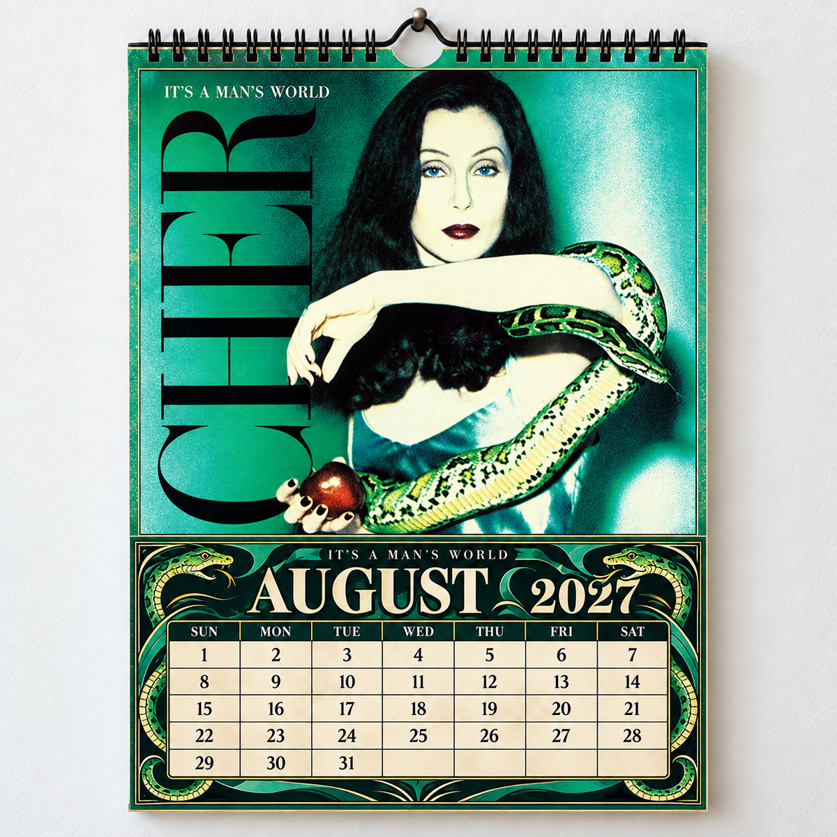 Cher 2027 Album Cover Calendar - Classic Art Wall Planner, Music Keepsake Fan Gift