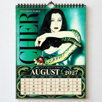 Cher 2027 Album Cover Calendar - Classic Art Wall Planner, Music Keepsake Fan Gift