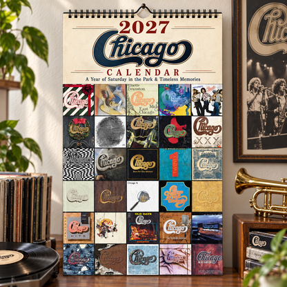 Chicago 2027 Album Cover Calendar - Classic Art Wall Planner, Music Keepsake Fan Gift