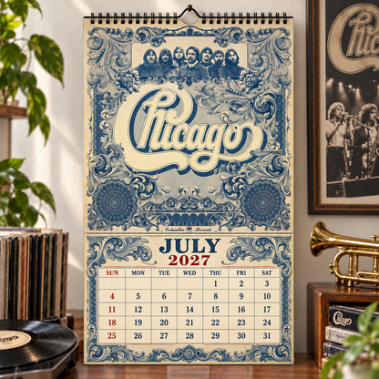 Chicago 2027 Album Cover Calendar - Classic Art Wall Planner, Music Keepsake Fan Gift