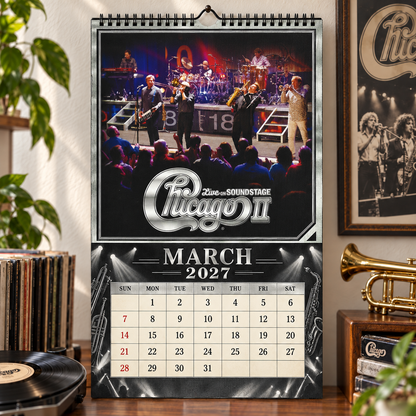 Chicago 2027 Album Cover Calendar - Classic Art Wall Planner, Music Keepsake Fan Gift