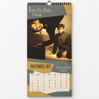 2027 Tears for Fears Album Covers Wall Calendar - Spiral Bound Vintage British New Wave Collector's Calendar - Unique Christmas Stocking Stuffer & Birthday Gift