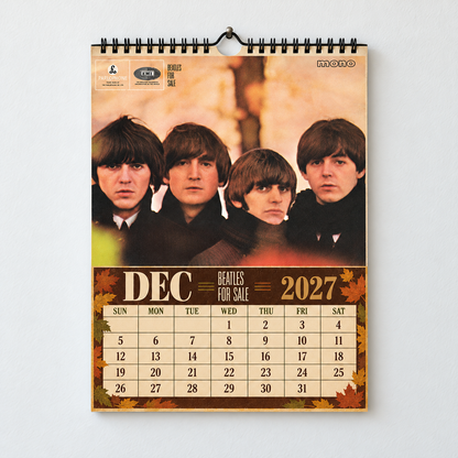 The Beatles 2027 Album Covers Calendar - Abbey Road Art Collector Edition, Classic Pop Music Fan Gif