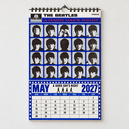 The Beatles 2027 Album Covers Calendar - Abbey Road Art Collector Edition, Classic Pop Music Fan Gif