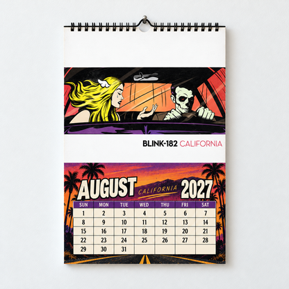 Blink-182 2027 Album Covers Wall Calendar - Pop Punk Album Art Poster Calendar, Rock Music Merchandise Fan Holiday Gift