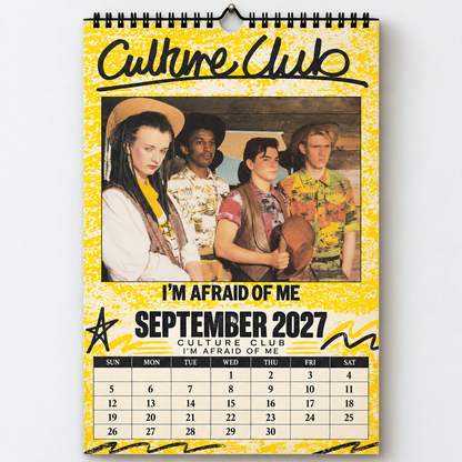 2027 Culture Club Album Cover Wall Calendar – Boy George 80s Pop Music Calendar, Retro New Wave Decor, Nostalgic Gift for Fans
